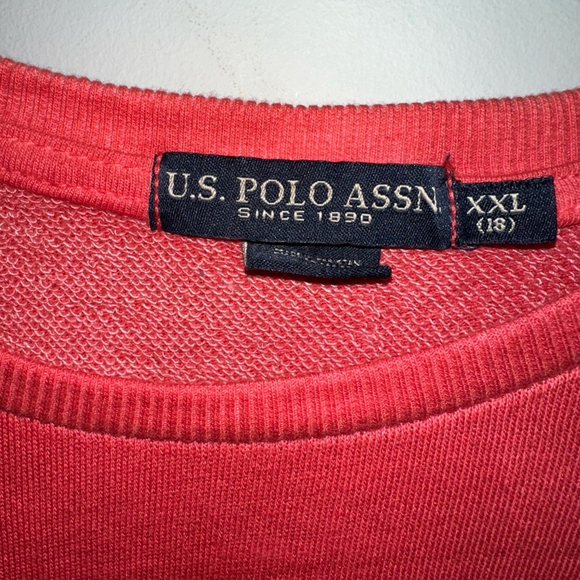 Lot of 2 Youth U.S. Polo Assn. Sweatshirt XXL Red/Navy Ombré 1 NWT 1 NWOT (18) - Picture 5 of 14